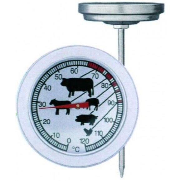Vleesthermometer RVS Wit Waterdicht Vleesthermometer RVS Wit Waterdicht