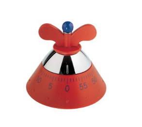 Alessi Kookwekker Kitchen Timer Rood alessi kopen in de aanbieding