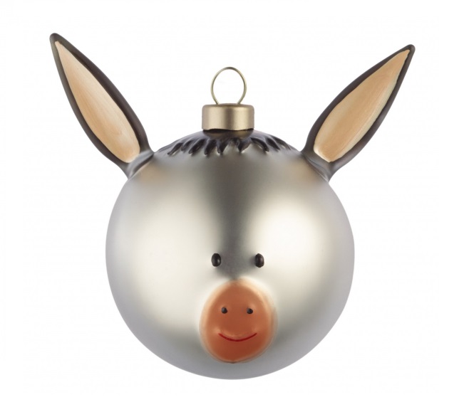 Alessi Ezel Kerstbal Amj135 alessi kopen in de aanbieding