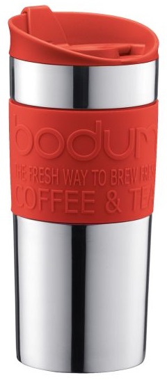 Bodum Thermosbeker Travel Mug Rvs Rood 035 Liter bodum kopen in de aanbieding