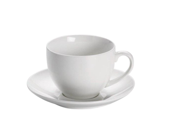 Maxwell & Williams Koffiekop Met Schotel White Basics Round 24.5 cl Maxwell & Williams Koffiekop Met Schotel White Basics Round 24.5 cl
