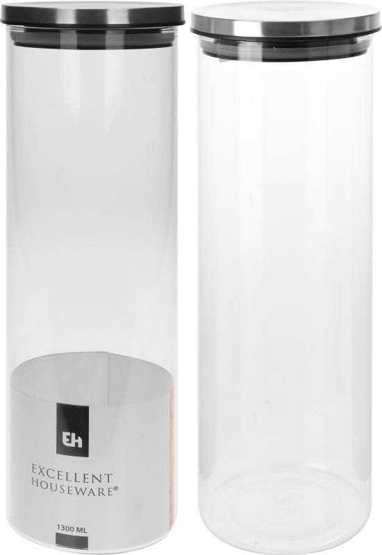 Excellent Houseware Eh Voorraadpot Glas Met Deksel 30 excellent houseware kopen in de aanbieding