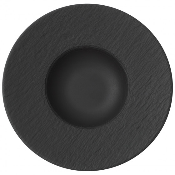 Villeroy & Boch Pastabord Manufacture Rock Zwart Ø 29 cm Villeroy & Boch Pastabord Manufacture Rock Zwart Ø 29 cm
